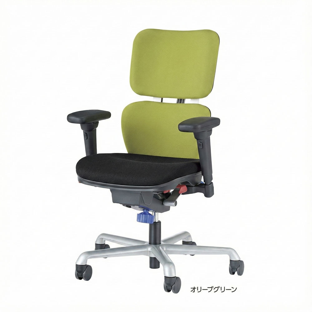[LION] 《i-Beetle》アイ・ビートル【肘付】【ライオン事務器】【完成品/家財便配送/梱包材処分費込】高機能チェア(アイビートル) / 椅子