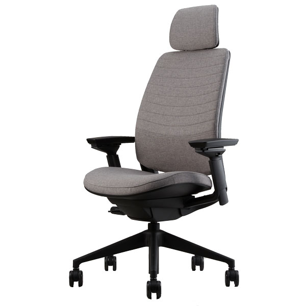 【Steelcase】スチール写真入れもの / Series2（つづき物2） / 標準尺度織り地遣りかた / アジャスタブルアーム / ヘッドレスト有 / ランバーサポート付き添い人 / 黒いこと一こま / 張地：Omni-R , Otto / ホンブルグ帽キャスター遣りかた / 腰かけ