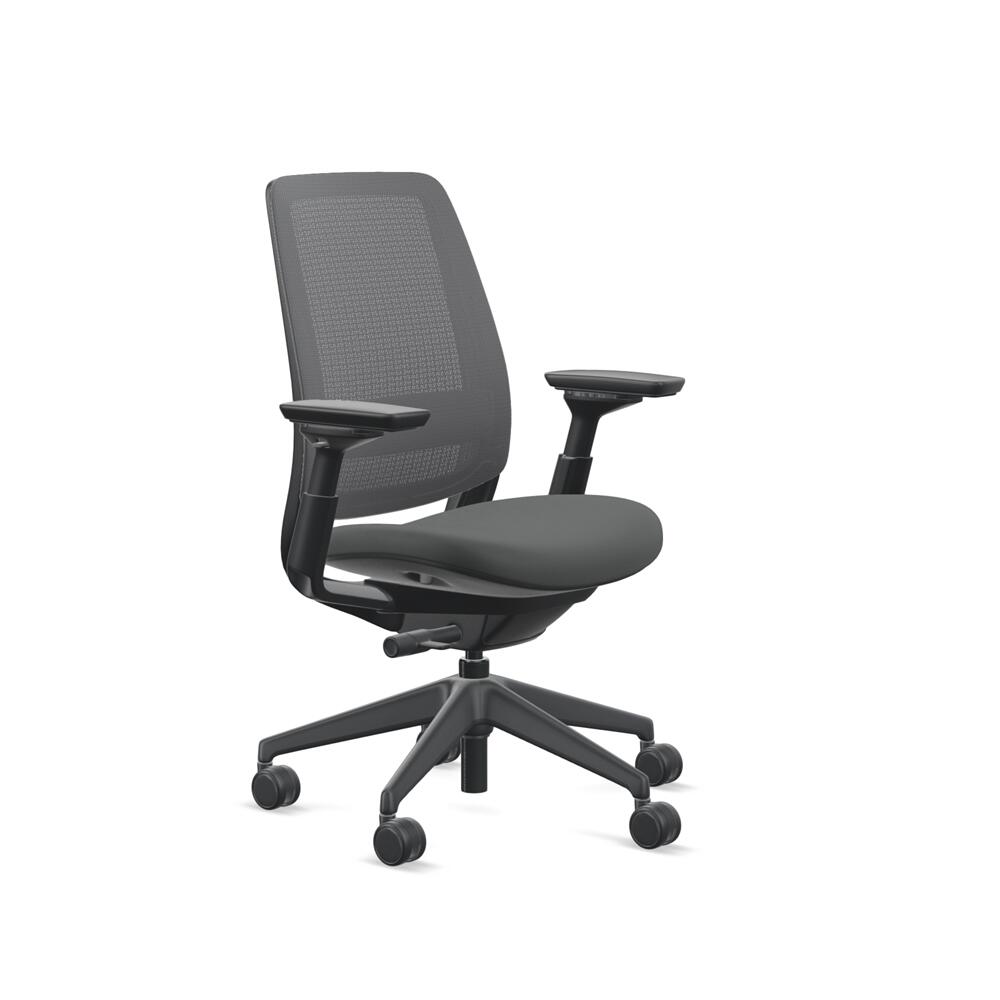 【Steelcase】スチールケース / Series2（シリーズ2） / 3Dマイクロニット仕様 / アジャスタブルアーム / ブラックフレーム / 張地：Otto , Omni-R / ソフトキャスター仕様 / 椅子