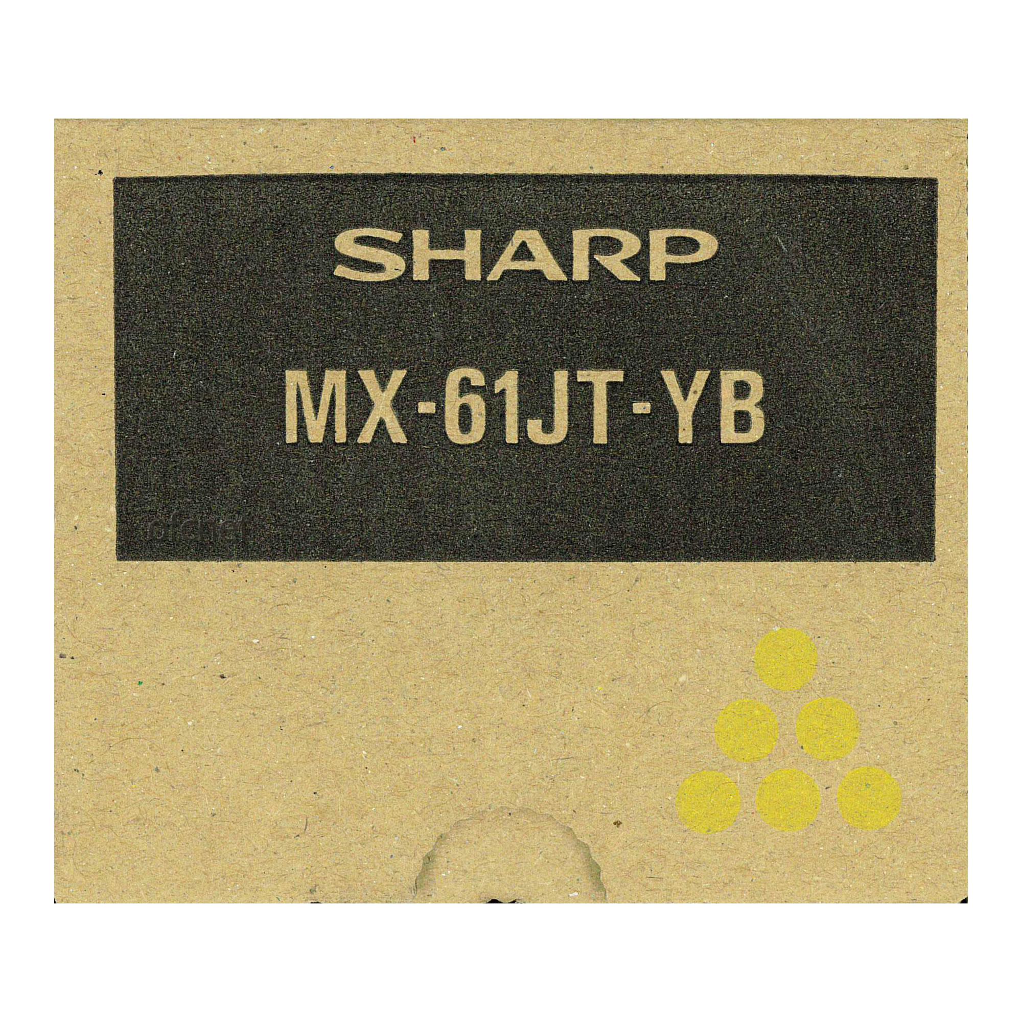 リモート保護すること付き添い人 SHARP 色合い結びあわせる機用 イエロートナーカートリッジ MX61JTYB MX-61JTYB