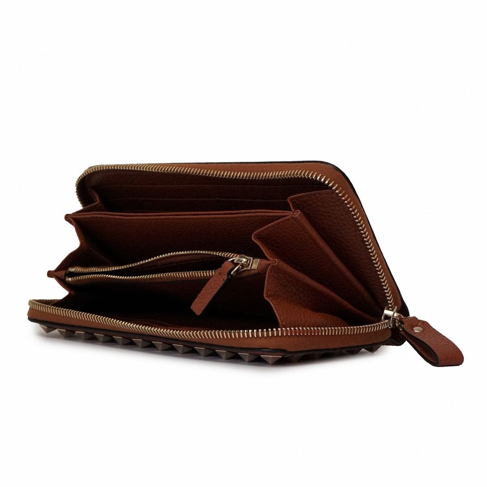 タイムセール ヴァレンティノ レディース ラウンドファスナー長財布 Valentino プラダ Tw2p0645 ボッテガ Vsh Hg5 フェンディ ブラウン ブランド 本革 誕生日 プレゼント 代 30代 40代 50代 60代 インポートブランド オフプライスラウンドファスナー長 財布 ブラウン