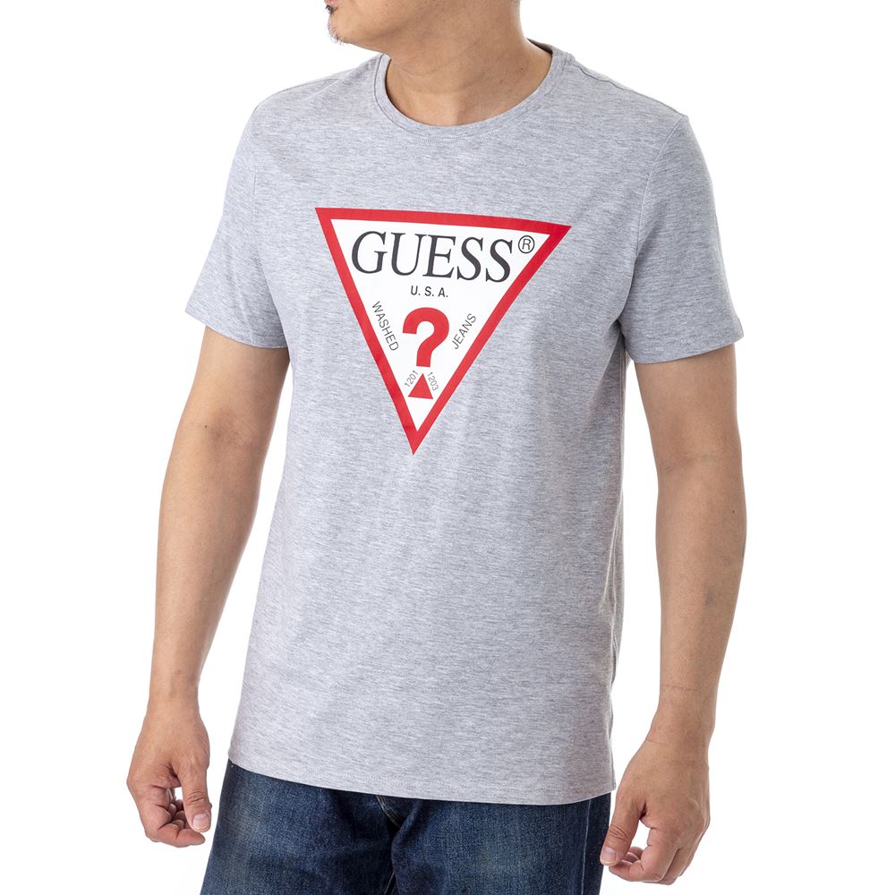 楽天市場 ゲス メンズ Tシャツ M0gi71 I3z00 Lhy グレー Guess 半袖 ブランド 誕生日 プレゼント 代 30代 40代 50代 60代 インポートブランド オフプライス