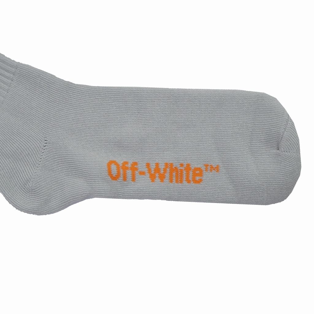 楽天市場 ポイントバック2倍対象 オフホワイト メンズ ソックス 靴下 Omra001r グレー Off White ブランド 誕生日 プレゼント 新品 代 30代 40代 送料無料 インポートブランド オフプライス