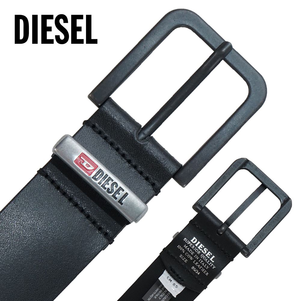 楽天市場 ディーゼル メンズ ベルト Diesel X Pr227 T8013 ブラック ブランド カジュアル 本革 誕生日 プレゼント 新品 10代 代 30代 40代 インポートブランド オフプライス