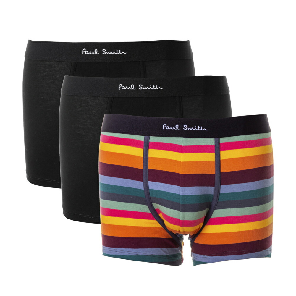 ポールスミス 3Pボクサー M1A 914C A3PCKD 79A Black/Multi メンズ PAUL SMITH