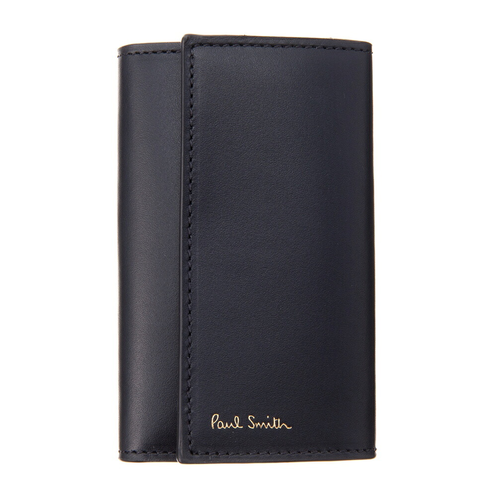 ポールスミス キーケース メンズ 本革 M1A 1981 BMULTI 79-BLACK PAUL SMITH キーリング 鍵 レザー｜インポートブランド オフプライス