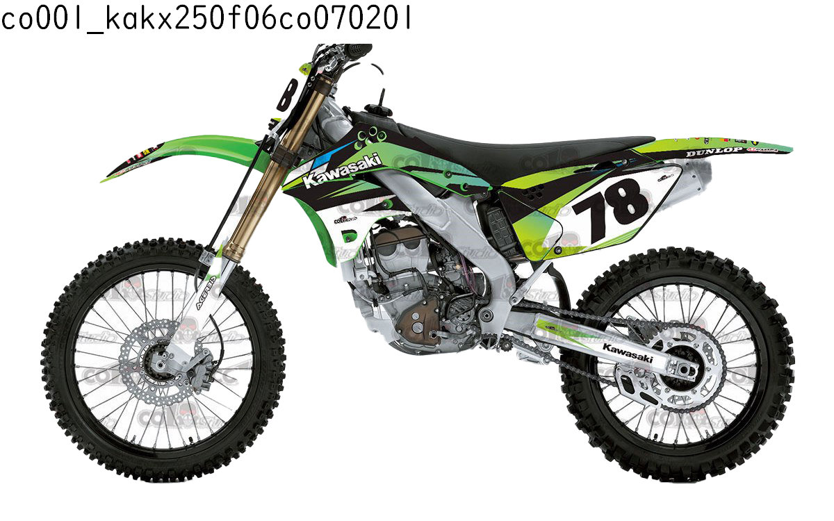 カワサキ KAWASAKI KX250F 適合 オリジナル ステッカー デカール 2006 2007 2008 バイク用 オフロードバイク