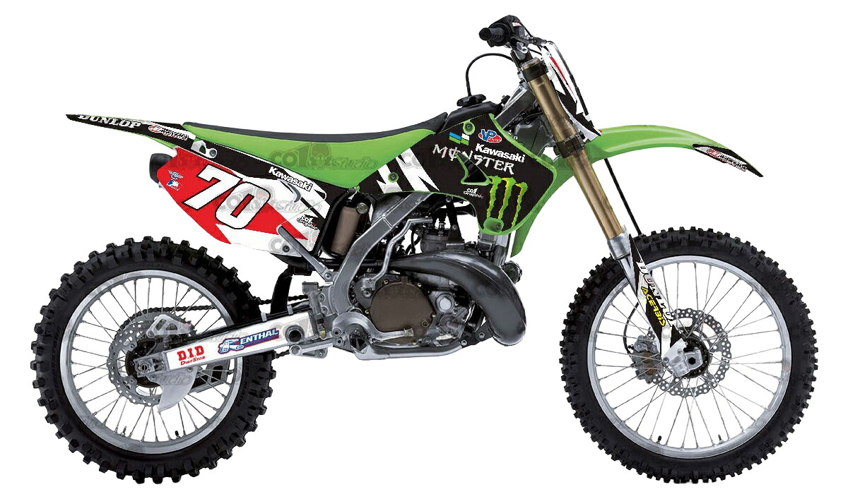 カワサキ KAWASAKI KX125 KX250 適合 オリジナル ステッカー デカール 2003 2004 2005 2006 2007 2008 バイク用 オフロードバイク