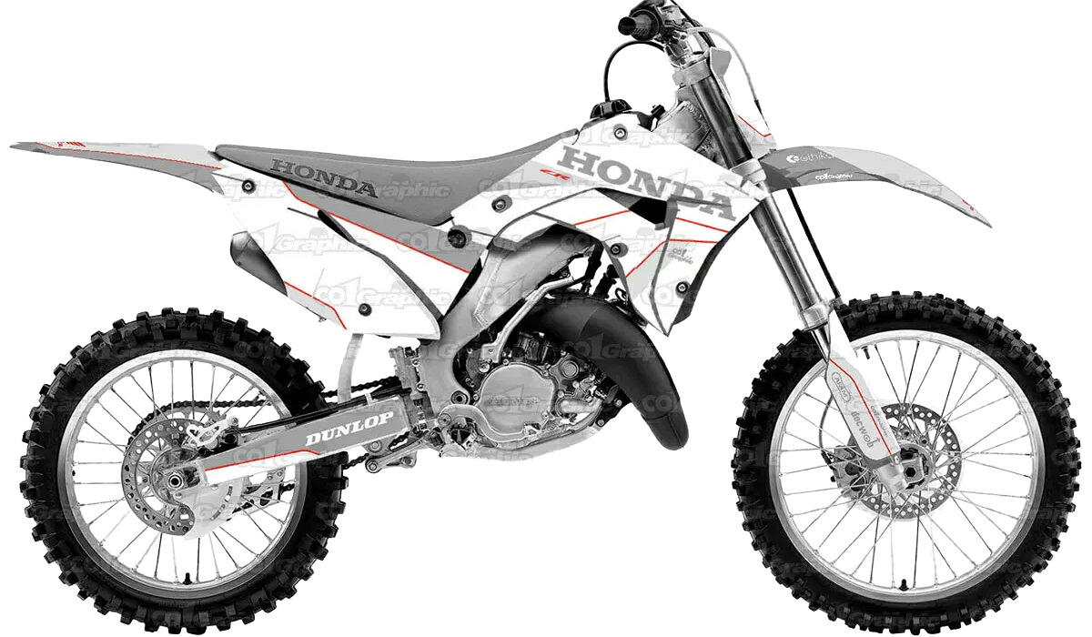 ホンダ HONDA CR125 CR250 Polisport Restyled リスタイル 旧バージョン(シュラウドの穴が1つ) 適合 オリジナル ステッカー デカール 2002 2003 2004 2005 2006 2007 バイク用 オフロードバイク
