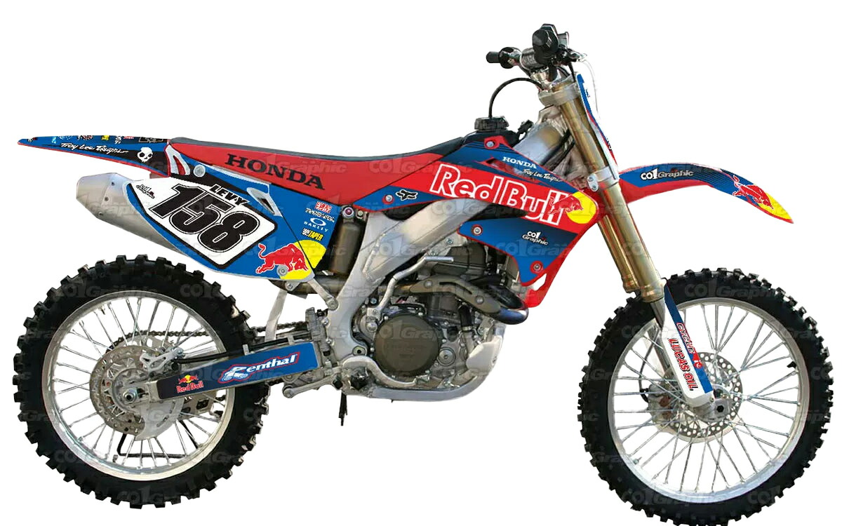 ホンダ HONDA CRF450R 適合 2002 2003 グラフィックデカールキット ステッカー デカール バイク用 オフロードバイク 【Aグループ】|オフデカ 店