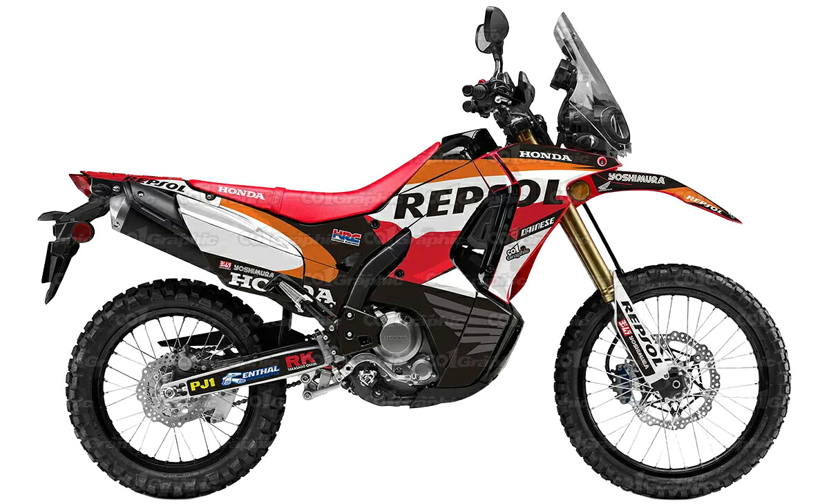 ホンダ HONDA CRF250 Rally ラリー 適合 2017 2018 2019 2020 グラフィックデカールキット ステッカー デカール バイク用 オフロードバイク アドベンチャーバイク｜オフデカ 店