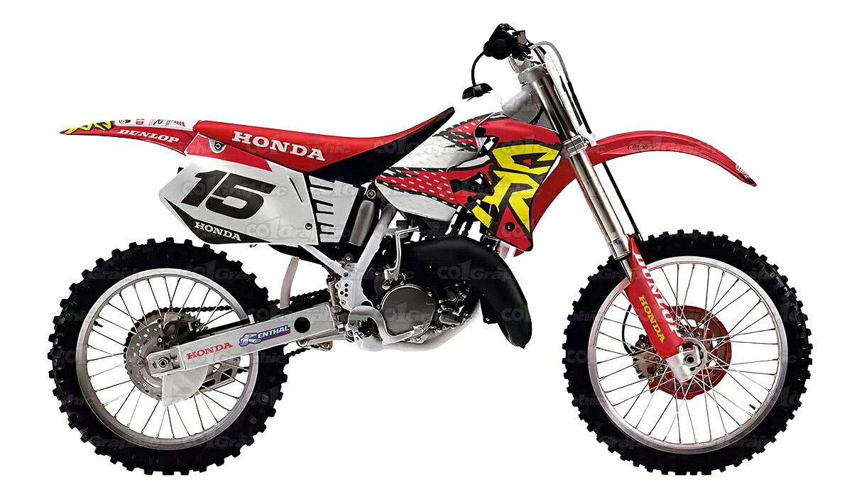 ホンダ HONDA CR250R 適合 1995 1996 グラフィックデカールキット ステッカー デカール バイク用 オフロードバイク｜オフデカ 店