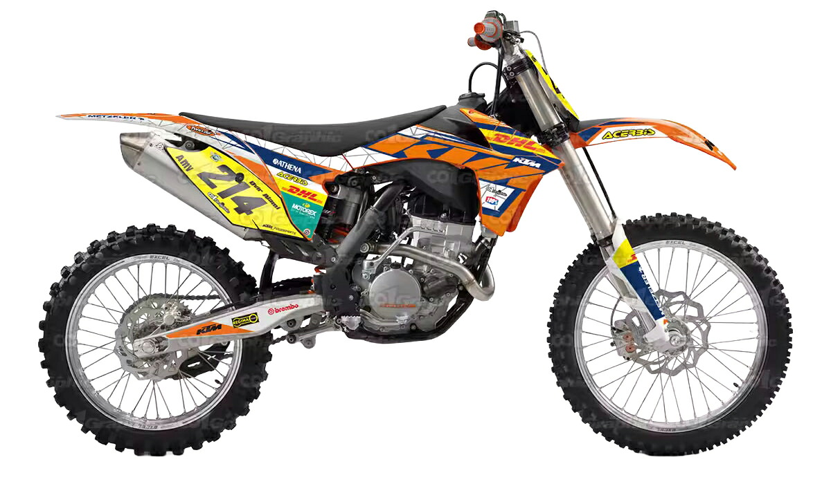 KTM EXC EXCF XCW XCFW 適合 2012 2013 グラフィックデカールキット ステッカー デカール バイク用 オフロードバイク 【Aグループ】｜オフデカ 店