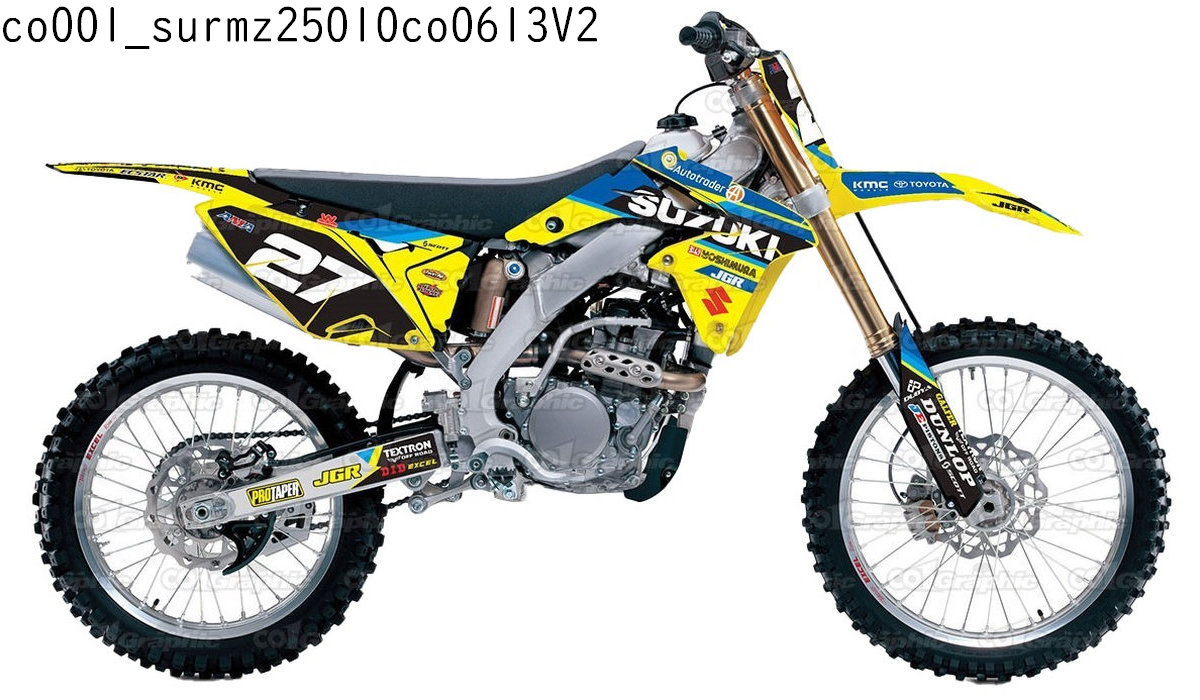 スズキ SUZUKI RMZ250 適合 2010 2011 2012 2013 2014 2015 2016 2017 2018 グラフィックデカールキット ステッカー デカール バイク用 オフロードバイク 【Aグループ】｜オフデカ 店 19,875円