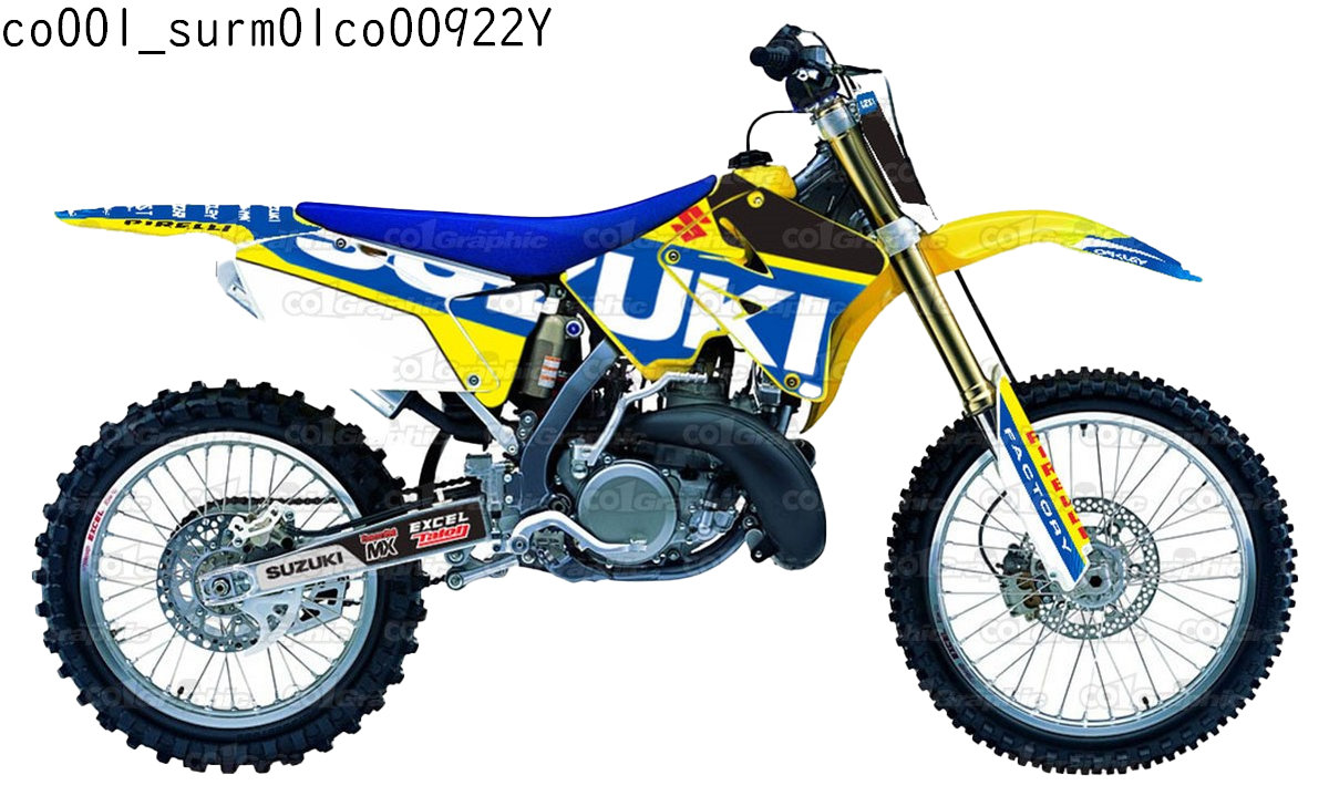 スズキ SUZUKI RM125 RM250 適合 2001 2002 グラフィックデカールキット ステッカー デカール バイク用 オフロードバイク 【Aグループ】｜オフデカ 店