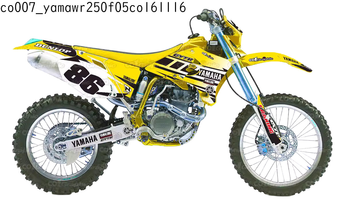 ヤマハ YAMAHA WR250F WR450F 適合 2003 2004 グラフィックデカールキット ステッカー デカール バイク用 オフロードバイク 【Aグループ】｜オフデカ 店