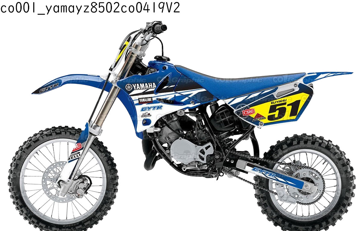 ヤマハ YAMAHA YZ85 適合 2002 2003 2004 2005 2006 2007 2008 2009 2010 2011 2012 2013 2014 グラフィックデカールキット ステッカー デカール バイク用 オフロードバイク 【Aグループ】|オフデカ 店