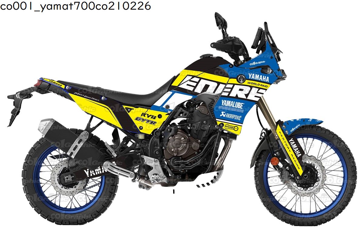 ヤマハ YAMAHA T700 Tenere700Extreme テネレ 適合 2020 2021 2022 2023 2024 グラフィックデカールキット ステッカー デカール バイク用 オフロードバイク アドベンチャーバイク｜オフデカ 店