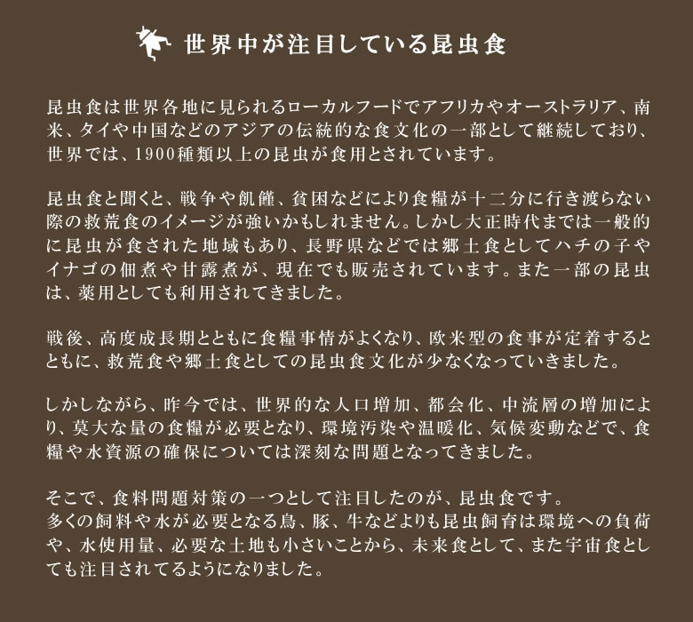 楽天市場 昆虫食 食用 閲覧注意 良質な脂質が含まれた高栄養食 高蛋白で低糖質 豊富なアミノ酸 ミネラル Thailand Unique 昆虫食 罰ゲーム コオロギ ワーム バッタ おやつ スナック菓子 栄養満点 完全食 和食 高級食材 甲殻類 アレルギー Bugs Farm 想いを繋ぐ百貨店