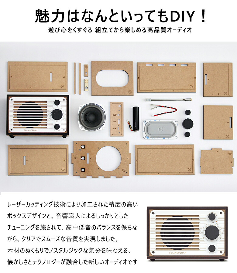 R1 Diyオーディオ 遊びごころ Diy 組み立て 高品質オーディオ Fmラジオ Bluetooth ブルートゥース オリジナリティ カスタマイズ エシカル ディーアイワイ 組み立てキット インテリア おしゃれ 送料無料 Monitor Systems Com