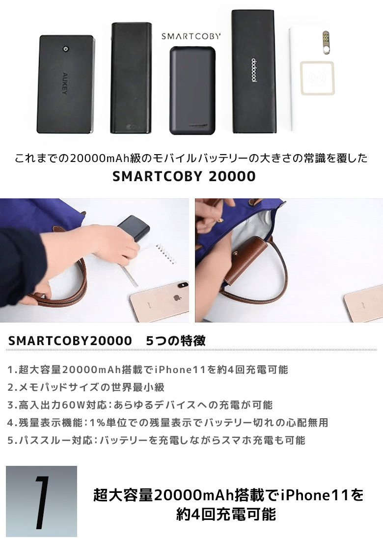 Smartcoby 000mah モバイルバッテリー 矯激力量 軽量 早目積む 類c Type C 充電容物 輸する充電器 スマホ充電器 モバイルチャージャー 通行券スルー コンパクト 華車 薄型 携える Iphone Android Macbook 送料無料 Cannes Encheres Com