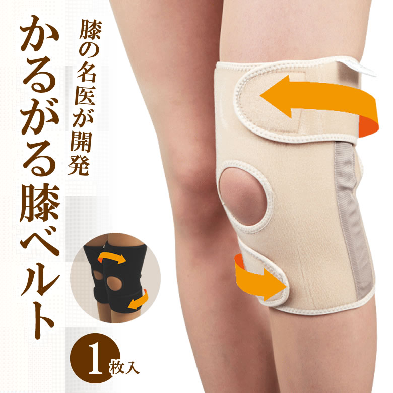 日本正規代理店品 竹虎 戸田先生のパッド付膝ベルト 1枚入 ブラック L 026074