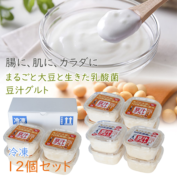 豆汁グルト とうじゅうぐると 450g 12個セット 冷凍 プレマラボ 発酵食品 豆乳ヨーグルト 大豆 イソフラボン 乳酸菌 Cdm Co Mz