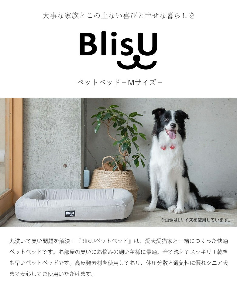 正規品スーパーsale 店内全品キャンペーン Blis U ペットベッド Mサイズ ブリス 犬用ベッド 猫用ベッド クッション 丸洗い 洗える 洗濯機 高反発 体圧分散 ベッド 気持ちいい 快適 立体網状構造体 C Core3d ポリエチレンファイバー 日本製 Whitesforracialequity Org