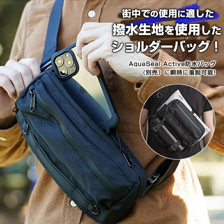 楽天市場】撥水加工のCORDURAサコッシュバッグ×IPX7 完全防水スマホバッグの最強タッグ サコッシュバッグからスマホバッグの取付け取り外しがストレスフリーの特許構造で安心安全  アウトドア、日常使いにオススメ。インナーポケットで小物の仕分けがしやすい。bitplay ...