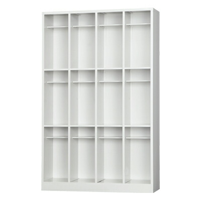 棚　シューズボックス 下駄箱　SBK-44 16個収納 楽天市場】16人用 4列4段 シューズボックス オープンタイプ 中棚付き