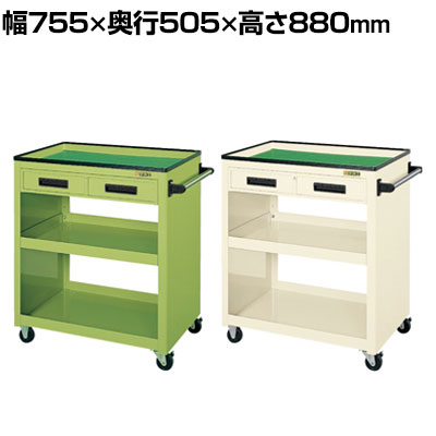 サカエ パネルワゴン(ゴム車・引出付き) PKW-4C 幅755×奥行505×高さ880mm 均等耐荷重200kg|オフィス家具通販のオフィスコム