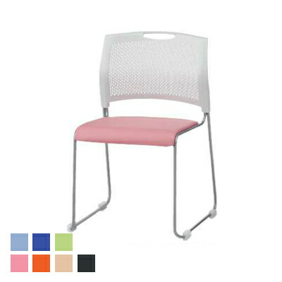 楽天市場】【4脚セット】ミーティングチェア スタッキングチェア 座面