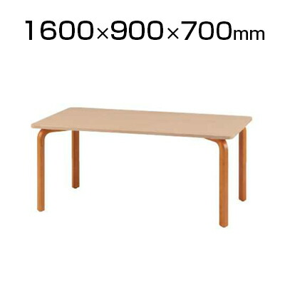 食堂用テーブル 幅1600×奥行900×高さ700mm 木製|オフィス家具通販のオフィスコム