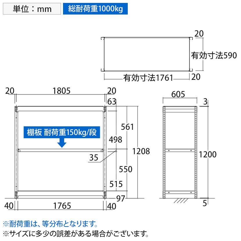 Sale 55 Off Trusco M1 5型軽中量棚 幅1760 奥行595 高さ10mm 3段単体 ネオグレー 511 4608 Www Numberz Co
