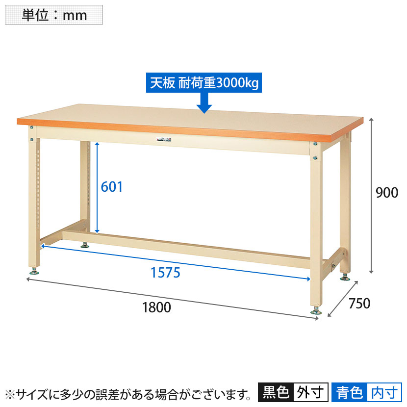 SALE／71%OFF】 山金工業ワークテーブル800シリーズ 固定式H900mm 塩