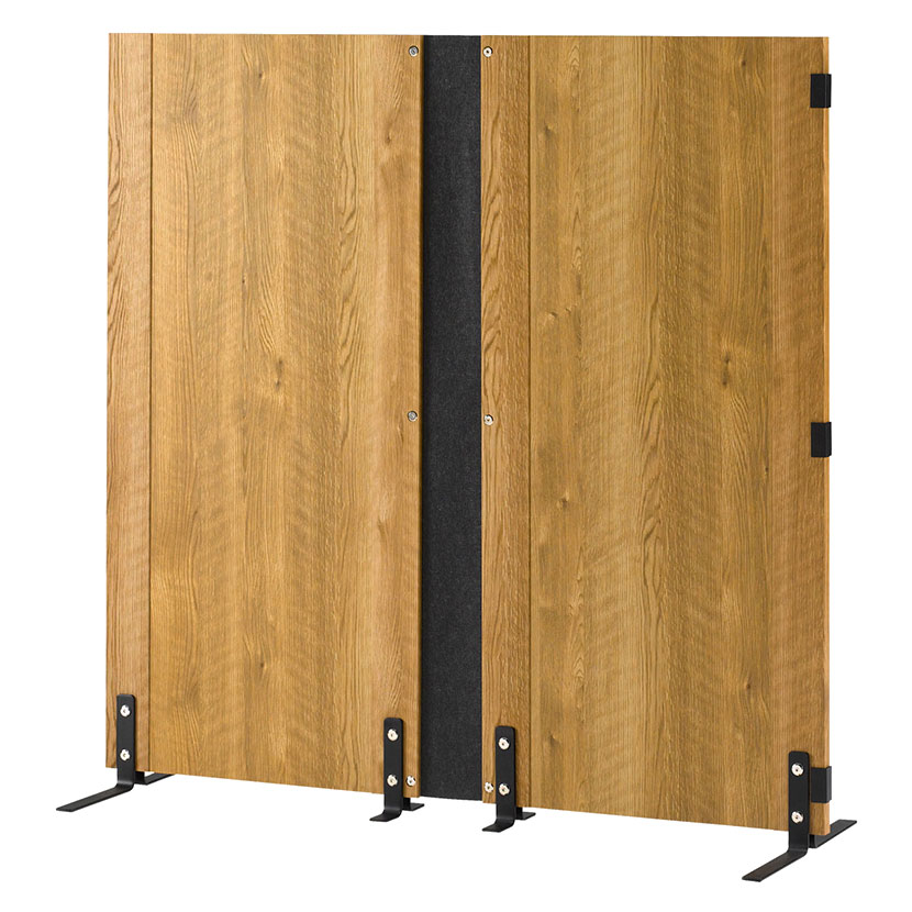 楽天市場】自立パーテーション 間仕切 木製パーテーション 両面木目