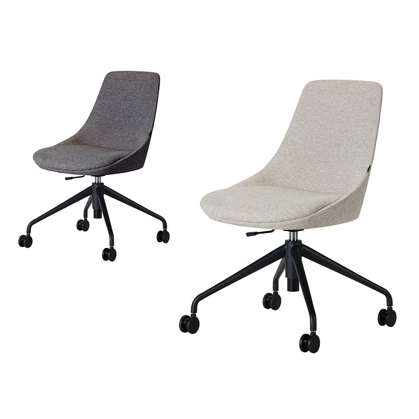 Work Plus UNI CASTER CHAIR ミーティングチェア ラウンジチェア オフィスチェア デスクチェア キャスター付き 昇降 幅680&times;奥行680&times;高さ840～890mm WorkPlus｜オフィス家具通販のオフィスコム