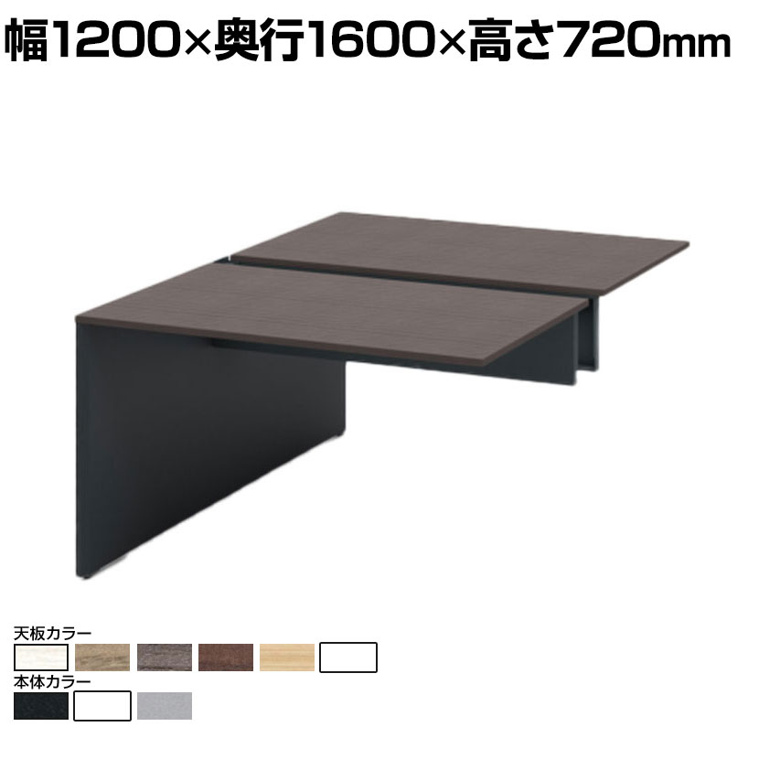 【P5倍20日20~24時限定】【本体】ITOKI(イトーキ) INTERLINK R インターリンクRパネル脚・両面タイプエンドセット フリーアドレスデスク 幅1200×奥行1600×高さ720mm CLR-126EES|オフィス家具通販のオフィスコム