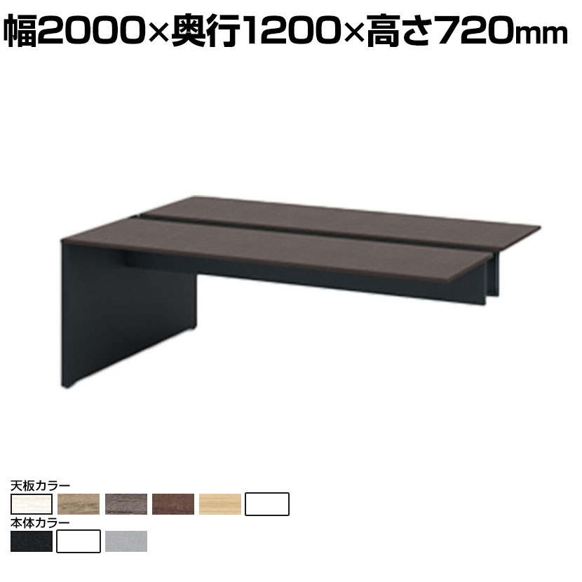 【P5倍25日20～24時限定】【本体】ITOKI(イトーキ) INTERLINK R インターリンクRパネル脚・両面タイプエンドセット フリーアドレスデスク 幅2000&times;奥行1200&times;高さ720mm CLR-202EES｜オフィス家具通販のオフィスコム