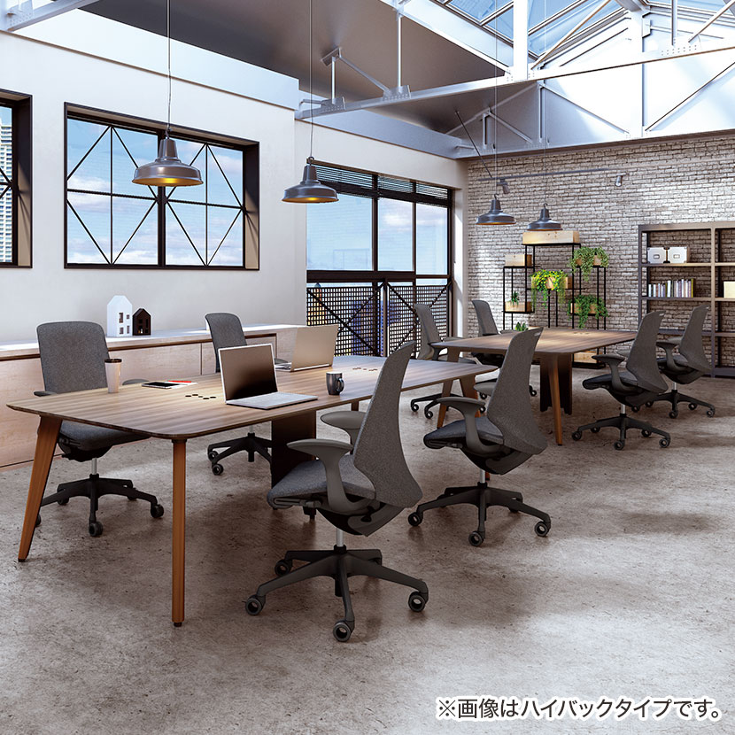 CT4HFA|スフィアSpherアジャストアームエクストラハイバックブラックボディホローウレタンキャスター座面奥行き調節なしハンガー付きリネット|オカムラオフィスチェア
