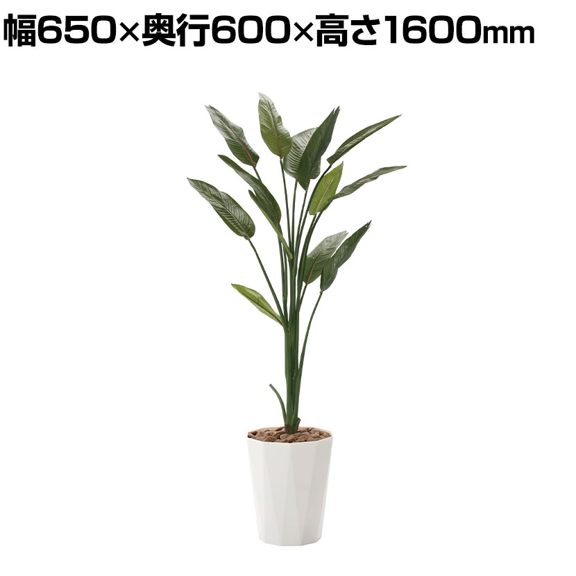 アートクリエイション 観葉植物 ストレチア フェイクグリーン 光触媒加工 高さ1600mm 729P290オフィスグリーン グリーンインテリア 観葉植物 フェイク インテリアグリーン｜オフィス家具通販のオフィスコム