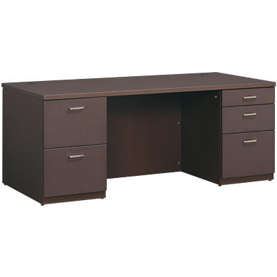 楽天市場】大川家具 国産役員用両袖デスク 幅1600×奥行750×高さ720mm 