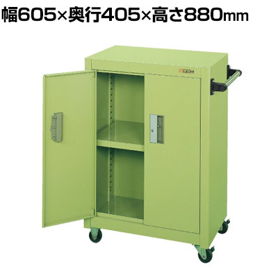 サカエ パネルワゴン(ゴム車・扉付き) PMW-6A 幅605&times;奥行405&times;高さ880mm 均等耐荷重150kg｜オフィス家具通販のオフィスコム