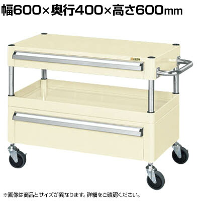 サカエ CSパールワゴン 中量タイプ 引出し付き 幅600×奥行400×高さ600mm CSP-6061ACSEI|オフィス家具通販のオフィスコム