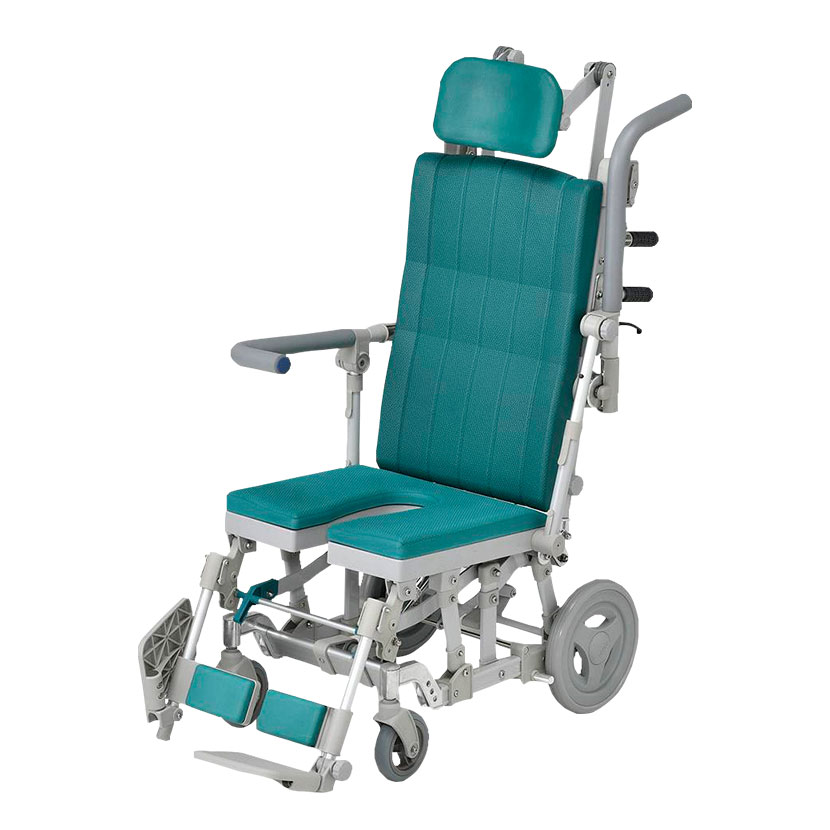 ウェルファン シャワーキャリー シャワーラクリク SAL U型シート ヘッドレストF付き 高齢者 介護用品 福祉用具 病院 デイサービス 施設 入浴用車いす 訪問入浴 入浴介助|オフィス家具通販のオフィスコム
