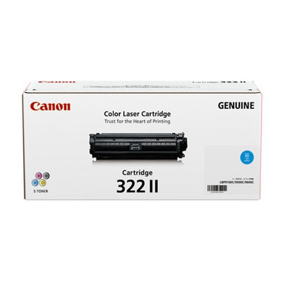 尖んがり10倍 キヤノン 加農砲 Canon トナーカートリッジ322II シアン 大電気容量 (CRG-322II/cartridge-322II) 2651B001 文句無し品 書き付け書きとどめる店 PCサプライ・消耗品-プリンター・FAX用インク