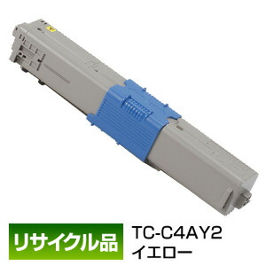 沖データ OKI TC-C4AY2 トナーカートリッジ イエロー (大) 保証付 リサイクル品