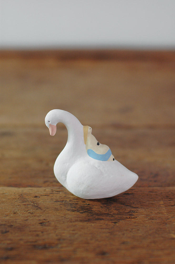 楽天市場】【倉敷意匠計画室】にしおゆき人形 / 青い鳥 陶器 素焼き 絵