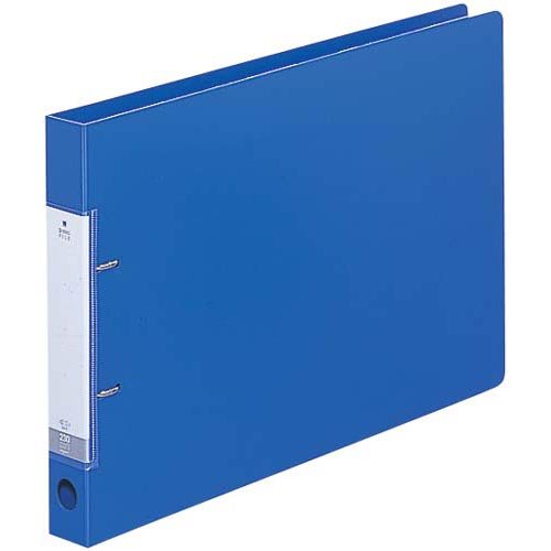 G2227-8 お願いごと Ｄ型輪っか整理保存用具 Ｂ４・Ｅ型 ２穴 青 リヒトラブ 4903419176129（20仕掛ける）