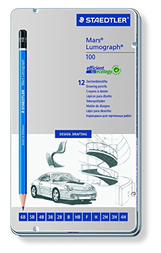 100G12　ステッドラー ルモグラフ 製図用高級鉛筆 12硬度セット 4007817104729